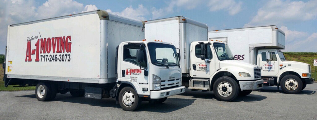 Delauters A-1 Movers fleet of moving trucks